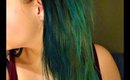 Turquoise Ombre Hair Dying Experience ft. Ice Cream & Manic Panic products