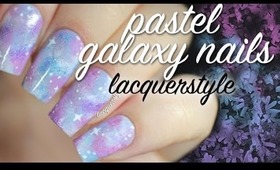 Pastel Holographic Galaxy Nails | lacquerstyle