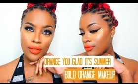 Bold Orange Makeup | Summer Makeup ft. MAC Cosmetics "So Chaud"