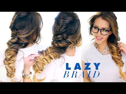 Lazy Girl S French Fishtail Braid Hairstyle Cute Summer