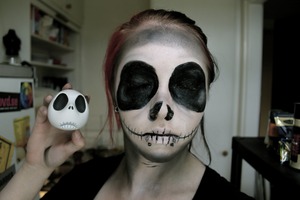 Jack Skellington make-up from the awesome movie Nightmare before Christmas