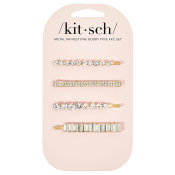 Kitsch Metal Rhinestone Assorted Bobby Pins 4pcs