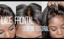 ♡ How to Sew-in Your → Lace Frontal  *NO HAIR OUT*