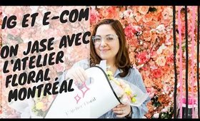 Instagram? E-COMMERCE? On jase avec l'Atelier Floral Montréal! #CFMarchePrintannier #CFSpringMarket