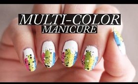 Easy Multi Colour Manicure | Nail Tutorial