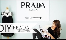 DIY Gossip Girl PRADA Wall Art xoxo ANNEORSHINE