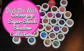 DECLUTTER WEEK | Decluttering My ColourPop Super Shock Shadow Collection