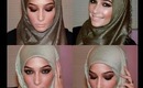 Eid Inspired Bronzy Brown Smokey Eye Makeup Tutorial Feat. Hijab-ista.com & Desiolens.com