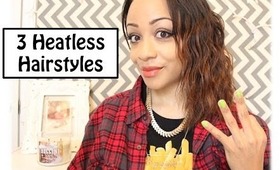 3 Heatless Overnight Curls & Waves!