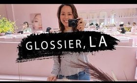 GLOSSIER LA SHOWROOM TOUR, Haul + INSTAGRAM GIVEAWAY