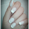 Simple french manicure on acrulic nails