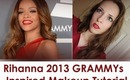 Rihanna Grammys 2013 Red Carpet Glamorous Makeup Tutorial