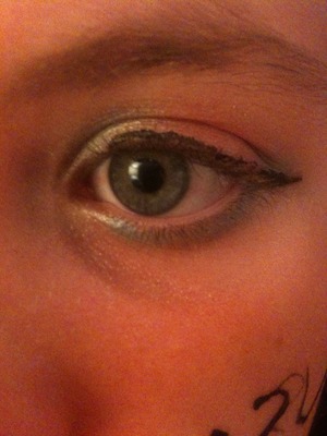 This was my Fourth of July eye  makeup(: