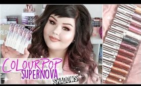 Colourpop Supernova Shadows | Review + Swatches