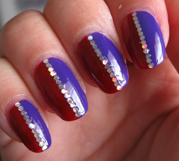 Purple and Red Nails | Kasey C.'s (kmcampa) Photo | Beautylish