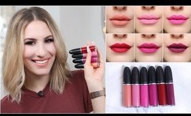 MAC RETRO MATTE LIQUID LIPSTICK Review + Swatches | Hot or Not?! ♡ JamiePaigeBeauty