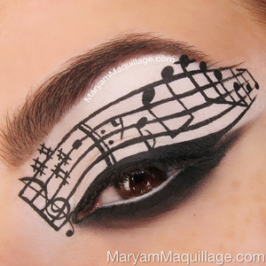 inspired by my nails of the week :) Details here: http://www.maryammaquillage.com/2013/04/eye-c-music-makeup-art.html
