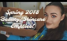 MINIMIZING MY BEAUTY COLLECTION! | Beauty Empties Spring 2018