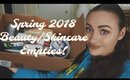 MINIMIZING MY BEAUTY COLLECTION! | Beauty Empties Spring 2018