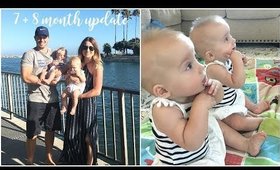 Twins 7 + 8 Month Update: June and Violet | Kendra Atkins