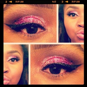 The lashes made the look! 