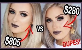 Full Face HIGH END vs DRUGSTORE AFFORDABLE 👀 Dupes ft Sally Jo