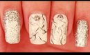 Stone/Marble effect nail art