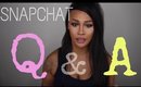 SNAPCHAT Q&A - MY INSECURITIES, YOUTUBE ADVICE, FEELING SEXY | SONJDRADELUXE