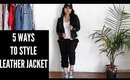 5 Ways To Style Leather Jackets | EVEN DURING SUMMER TIME!!!