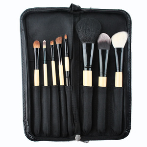 This collection of essential brushes ensures flawless makeup.  Pure Sable brushes are the make-up artists' choice for use with fine powders such as eye-shadows as they are able to hold and distribute colour more effectively. They are also preferred for smaller brushes such as eyeliners and lip brushes. When cared for correctly, this type of brushes hold their shape even with frequent use and will last many years.

Our highest quality essential 8 piece set of  luxury brushes made from the finest materials, pure sable the softest goat hair & hand crafted birch wooden handles. This luxury makeup brush set includes a reversible lip brush and beautiful presentation case. Each brush is stunning