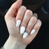 White summer almond nails :)