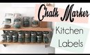 Liquid Chalk Markers Kitchen Labels