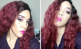 Bold Fuchsia Makeup Tutorial |#MakeiMakeupChallenge| Day 1| Makeigurl