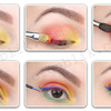Colorful Summer Makeup. 
