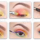 Colorful Summer Makeup. 