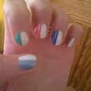 Candy Striped Nails