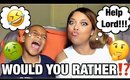 WOULD YOU RATHER CHALLENGE ft. The Family | Answering STUPID Questions! || MelissaQ