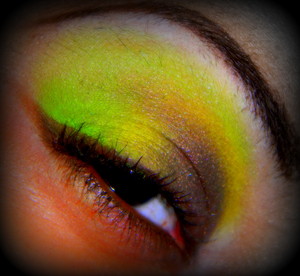 Inspired by avocado. Browns, greens, and yellows.