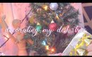 Decorating my desk tree for the holidays | Reem