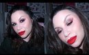 Valentines Week Day 4  | Red Winged Liner and  Lips Make Up Tutorial