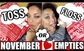 NOVEMBER 2016 EMPTIES + 2 OPEN GIVEAWAYS || MelissaQ