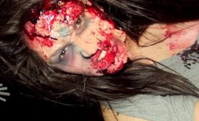 Halloween makeup: Zumbi! Zombie makeup!