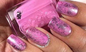 Saran Wrap Marble Nails by The Crafty Ninja