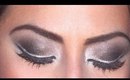 Black Smokey Eyes and Silver EyeLiner - Dramatic - Special Occasion Makeup