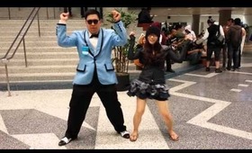 Dancing with Psy cosplayer at Fanimecon 2013