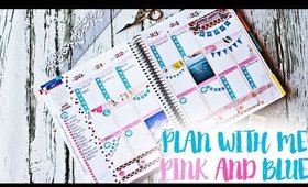 Erin Condren Plan With Me: Blue and Pink July 20-26