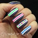 Holo with neon stud stripes