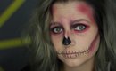 Easy Skull Halloween Tutorial ~Makeup Scarlet