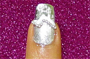 True Silver nailart.
to watch video tutorial for this look, SUBSCRIBE free to my youtube nailart channel:
www.youtube.com/nailartbynidhi