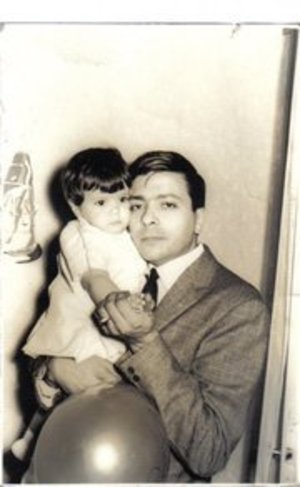 when i was about 1 year old, with my dad